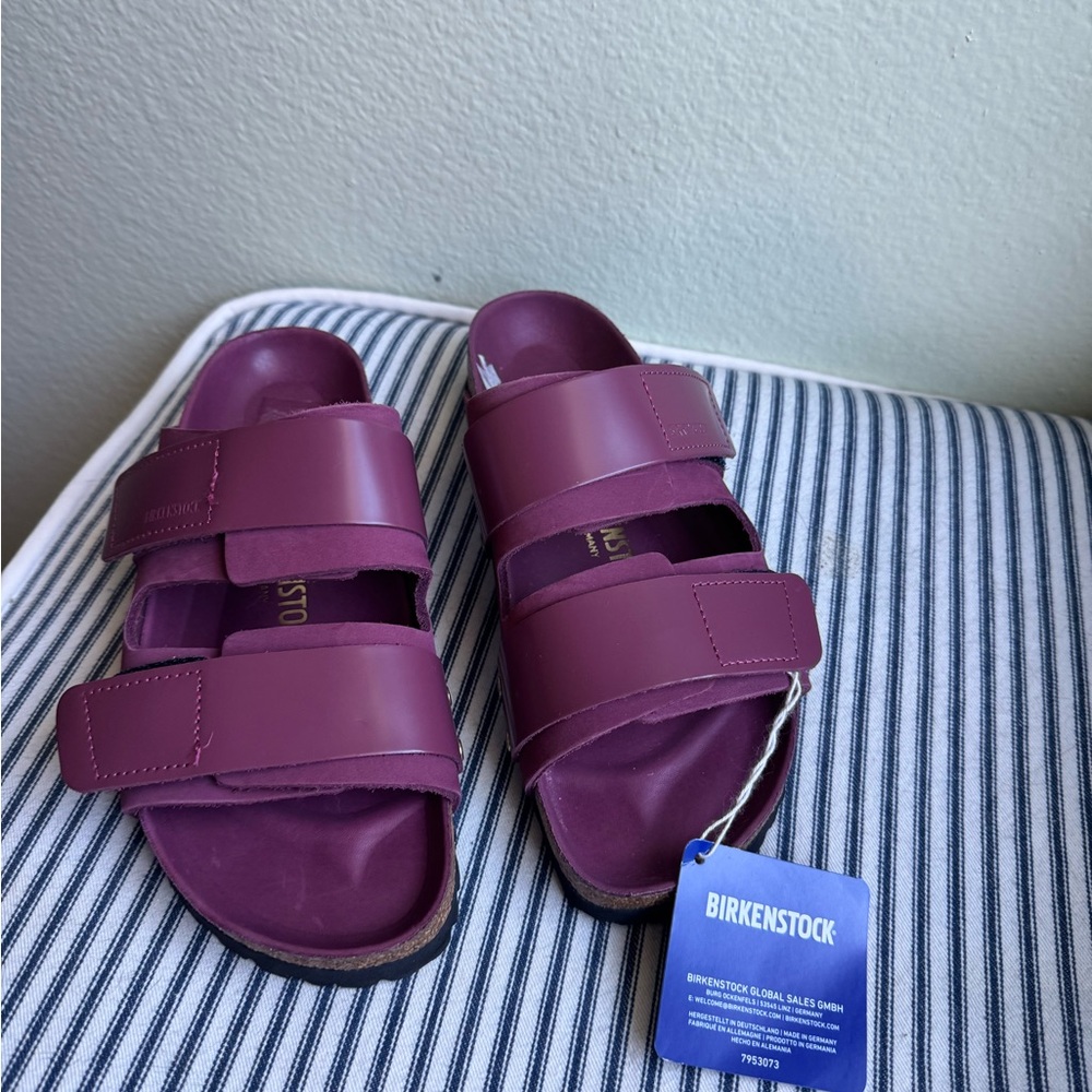 Birkenstock Shine Slide Double-Strap Sandals